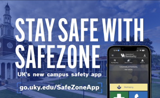 Stay Safe with SafeZone graphic
