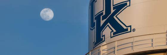 Water tower with UK logo