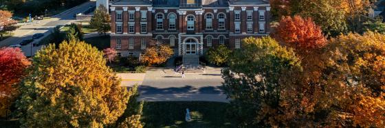 Main building aerial view